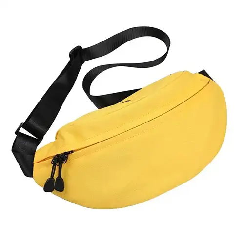  Customizable Classic Waist Bag with Earphone Port and Adjustable Strap